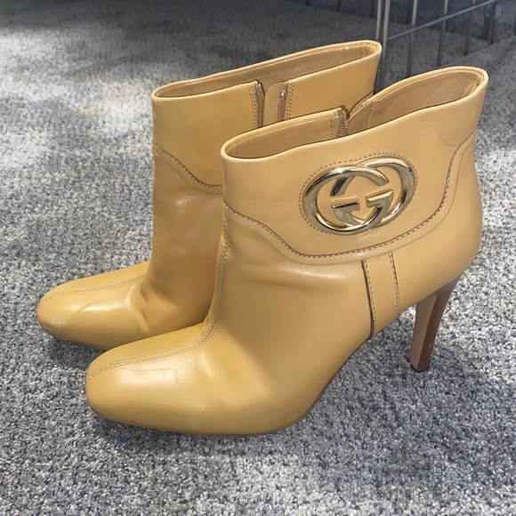 Gucci Shoes - GUCCI Heeled Booties Size 38.5